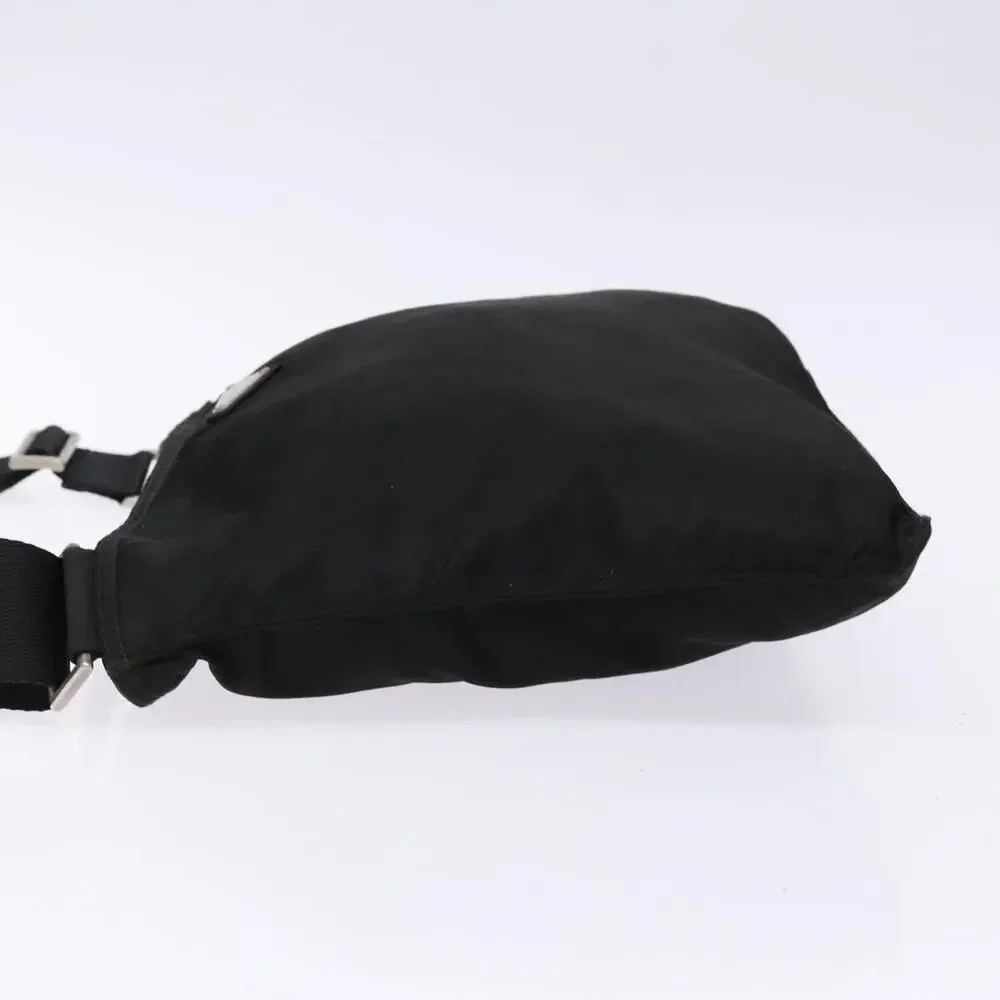 PRADA Shoulder Bag Nylon Black Silver - Picture 5 of 12